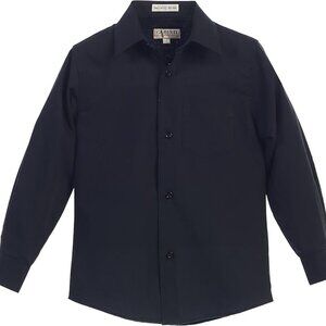 New Gioberti Big Boys Dress Shirt - Black Size 18